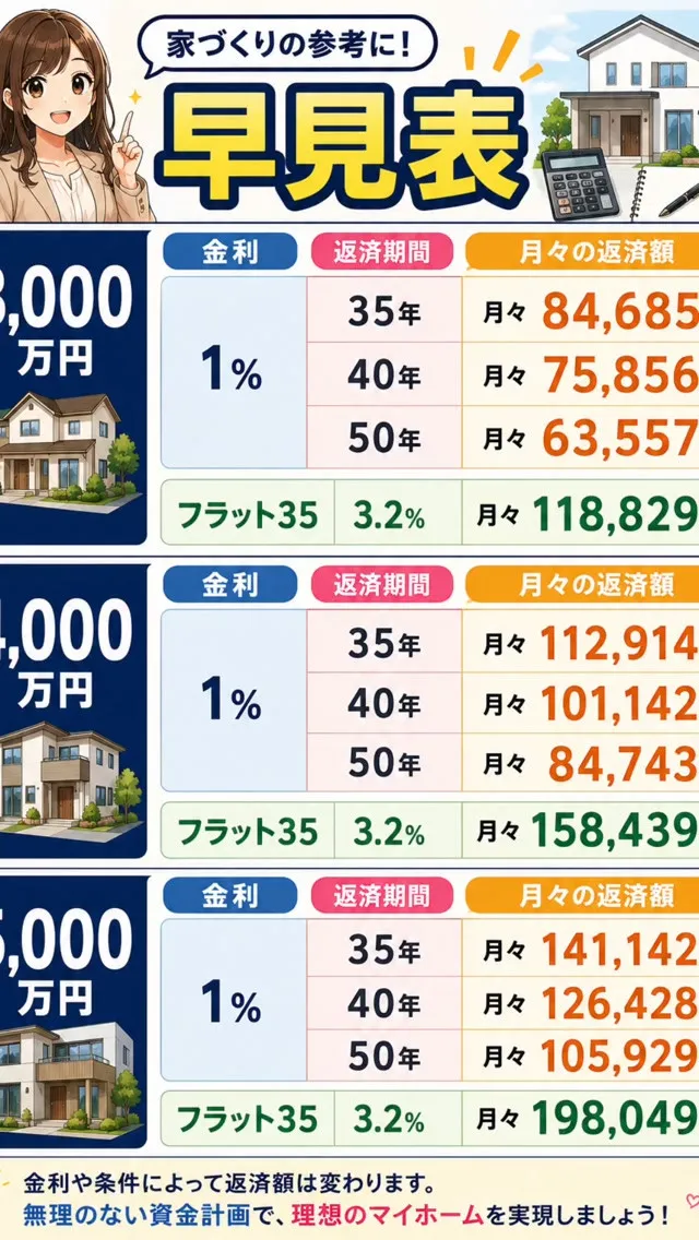 借入早見表
